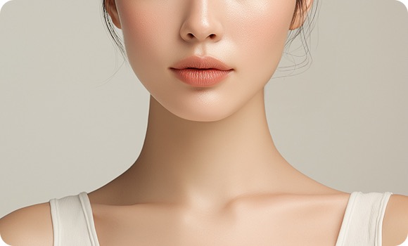 유형별 코성형 안내 — 정면에서 본 여성의 코 라인